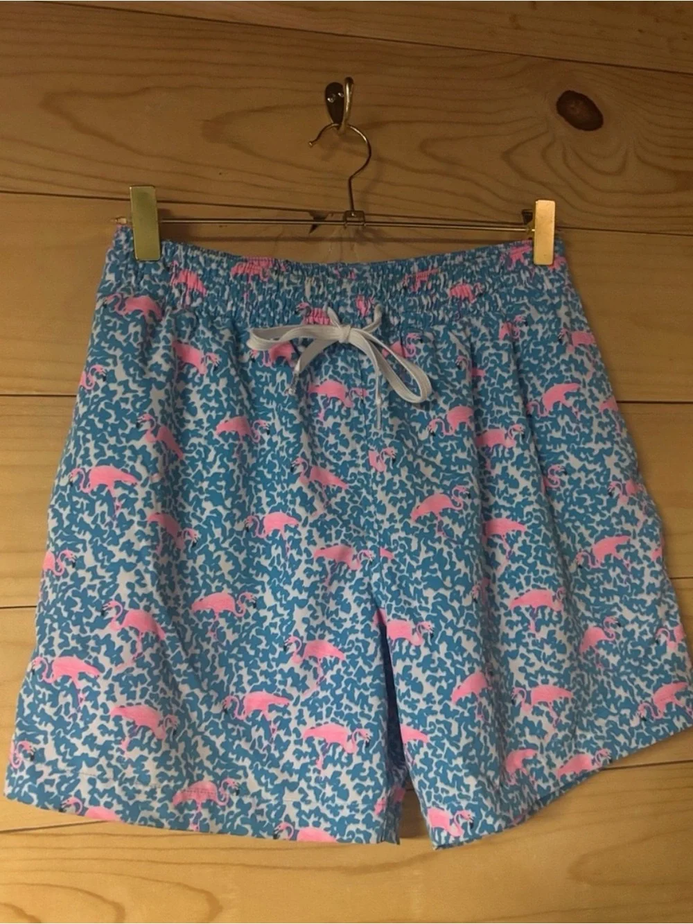 Chubbies Flamingo Swim Trunks Men’s Small 5.5” Inseam Pink Liner